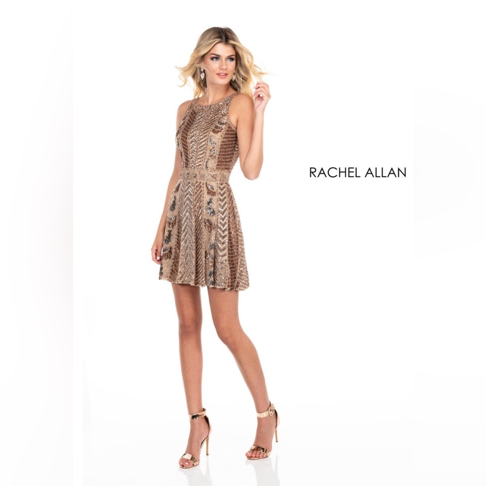 🌟Host Pick🌟Rachel Allan Rose Gold Dress